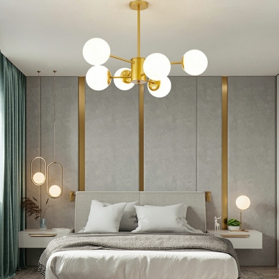 Sphere Chandelier Lights Modern Glass Chandelier Light Fixture for Living Room