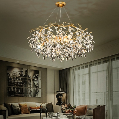 Tassel Chandelier Light Fixture Modern Elegant Clusters Pendant for Living Room