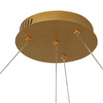 4-Light Chandelier Light Simple Style Globe Shape Metal Hanging Lamp Kit
