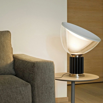 Contemporary E27 Glass Table Lamps Single Light for Living Room