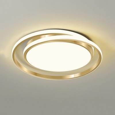Contemporary Round Flush Mount Lighting LED Ambient Lighting Indoor