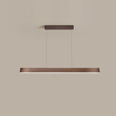 Contemporary Slim Island Lighting Fixtures Linear Acrylic Chandelier Light Fixture