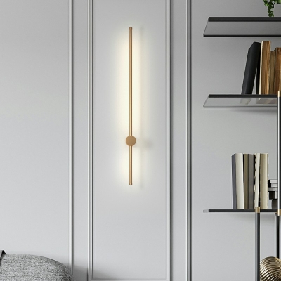 Contemporary Thin-Line Wall Mounted Light Fixture LED Sconce for Bedroom