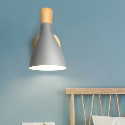 Macaron Wall Sconces Modern Metal 1-Light Wall Sconce Lighting for Bedroom