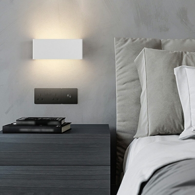 Modern Aluminum Wall Light Fixture Single Light for Living Room