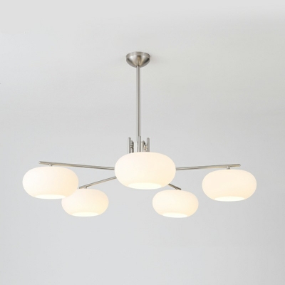 Modern Glass Chandelier Lighting Fixtures Nordic Style Pendant Chandelier for Living Room