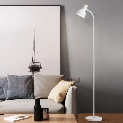 1 Light Floor Lamp Contemporary Style Metal Floor Lamp for Bedroom