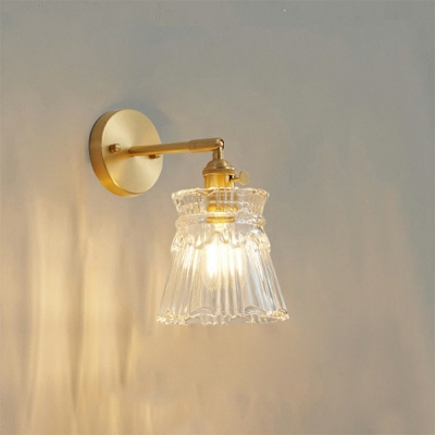 1-Light Sconce Lights Industrial Style Geometric Shape Metal Wall Mounted Light Fixture