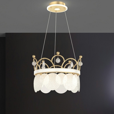 Contemporary Circular Chandelier Light Fixtures Glass Ceiling Chandelier