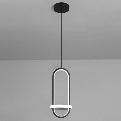 Contemporary Geometric Hanging Pendant Lights Metallic Down Lighting Pendant