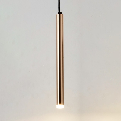 Contemporary Third Gear Cylindrical Hanging Pendant Lights Metal Hanging Pendant Light