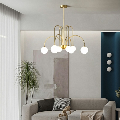 Global Glass Chandelier Lighting G9 Chandelier for Living Room