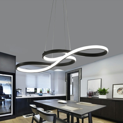 Hanging Ceiling Light Contemporary Style Acrylic Hanging Light Kit for Living Room