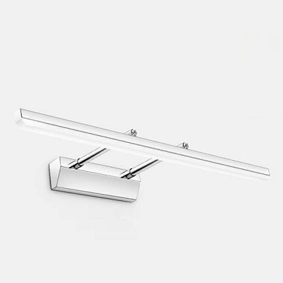 Minimalistic Swing Arm Led Bathroom Lighting Stainless Steel Led Lights for Vanity Mirror