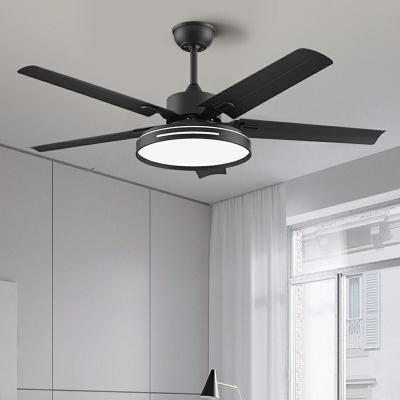 Modern Ceiling Fan Lighting Acrylic Ambient Light Fixtures for Bedroom