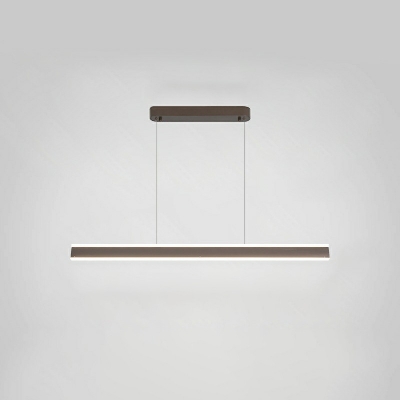 Modern LED Chandelier Lighting Fixtures Minimalism Linear Island Lamps for Dinning Room