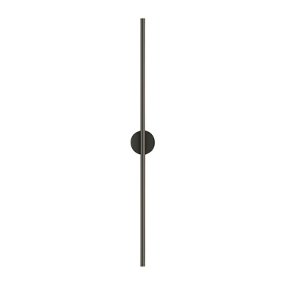 Simplicity Linear Flush Wall Sconce Metal Corridor LED Wall Mounted Lamp in Black for Bedroom