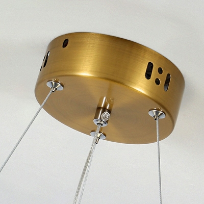 1-Light Chandelier Light Fixture Contemporary Style Ring Shape Metal Pendant Lighting Fixtures