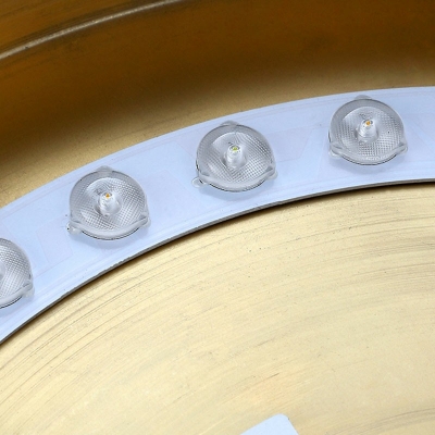 1-Light Flushmount Lighting Simplistic Style Round Shape Metal Ceiling Mounted Fixture