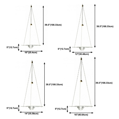1-Light Pendant Lighting Fixtures Minimalist Style Geometric Shape Glass Hanging Lamp Kit