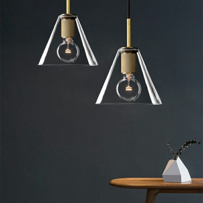 3-Light Pendant Lighting Minimalism Style Geometric Shape Metal Hanging Lights