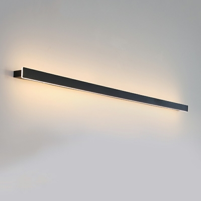 Contemporary Thin-Line Wall Mounted Light Fixture Metal Sconce for Bedroom