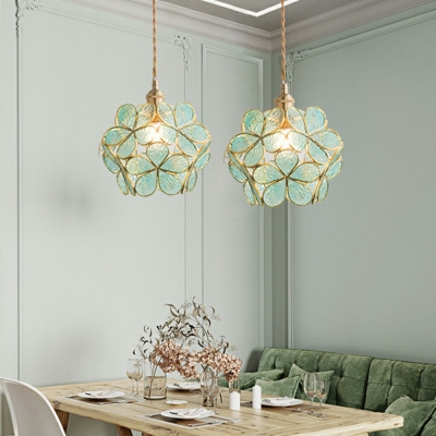 Globe Glass Pendant Lighting Fixtures Modern Hanging Ceiling Light for Dinning Room