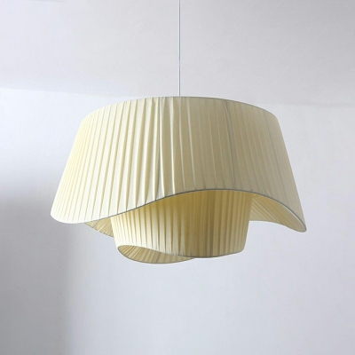 Hanging Lamps Modern Style Silk Hanging Light Kit for Living Room