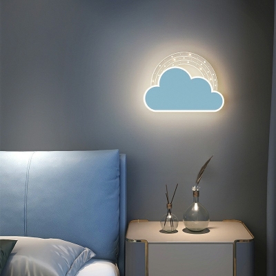 Modern Sconce Lighting Metal with Acrylic Shade Wall Mounted Lamp for Children's Bedroom