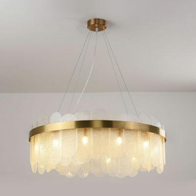 Modern Style Chandelier Light Nordic Style Glass Metal Pendant Light for Living Room