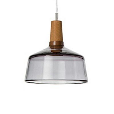 1 Light Glass Ceiling Pendant Light Modern Minimalism Hanging Light Kit for Dinning Room