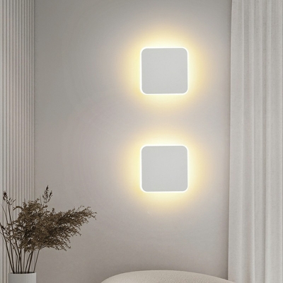 1-Light Sconce Light Contemporary Style Geometric Shape Metal Third Gear Wall Mounted Lighting