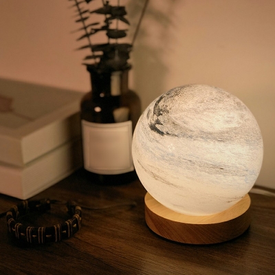 Contemporary Global Glass Table Lamps Bedside Reading and Bedroom Lamps