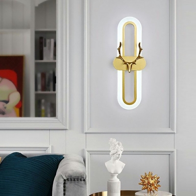 Contemporary Sconce Lights Aluminum with Acrylic Shade Wall Mounted Lamp