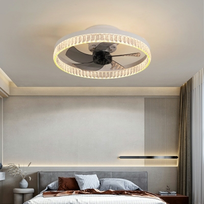 Modern Style Loop Flush Ceiling Lights Metal 1-Light Flush Light Fixtures in Gold