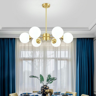 Pendant Lighting Modern Style Glass Hanging Lamps for Living Room