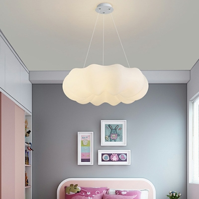 White Hanging Pendant Lights LED Lighting Suspended Lighting Fixtures for Bedroom