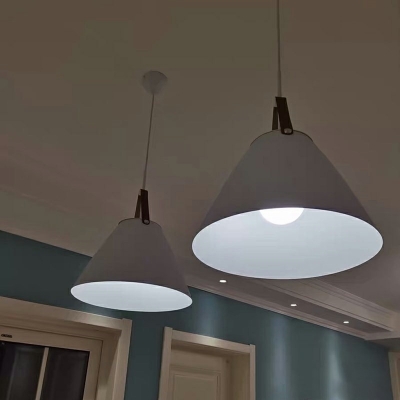 1-Light Hanging Ceiling Lights Contemporary Style Cone Shape Metal Pendant Lighting