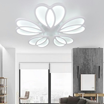 5-Light Flush Mount Ceiling Light Fixture LED Flush Mount Light Fixture for Living Room