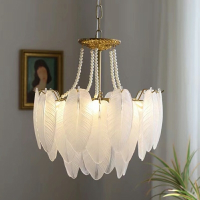 6-Light Chandelier Light Fixture Modernist Style Geometric Shape Metal Pendant Lights