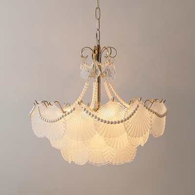 8-Light Chandelier Light Fixtures Modernist Style Geometric Shape Metal Pendant Lighting