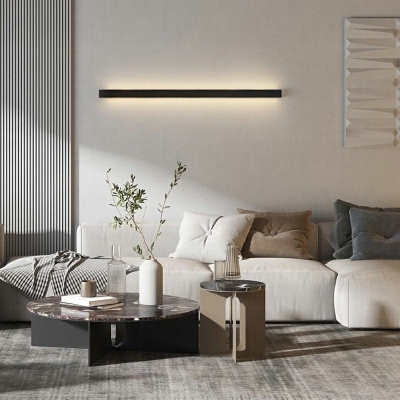 Contemporary Linear Wall Mounted Lamp Metal Sconce for Bedroom