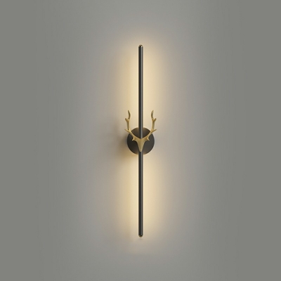 Contemporary Linear Wall Mounted Light Fixture LED Sconce for Bedroom