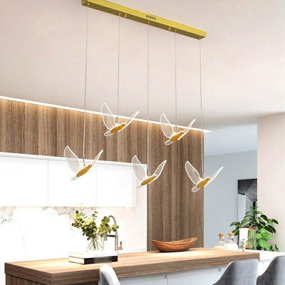 Contemporary Metal Cluster Pendant Light Led Pendant Light for Living Room