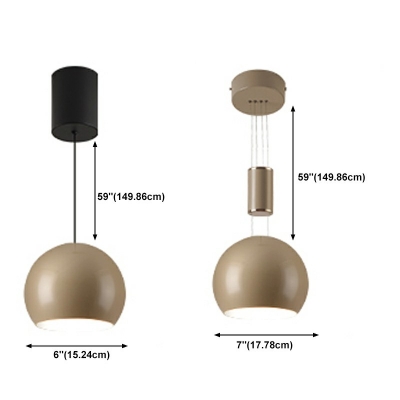 Contemporary Warm Light Globe Pendant Light Fixture Clear Metal Suspension Pendant Light