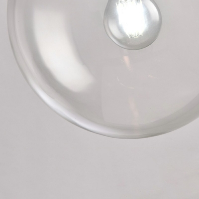 Globe Pendant Lighting Modern Glass 1-Light Pendant Light for Dining Room