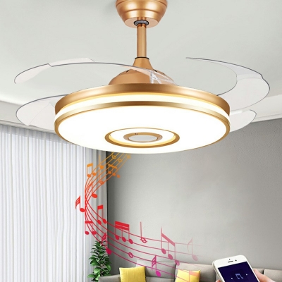 Metal Ceiling Fans Modern Chandelier Lighting Fixtures for Living Room