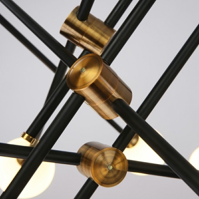 Metal Chandelier Lighting Fixtures Modern Minimalism Pendant Lighting for Living Room