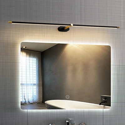Minimalistic White Light Swing Arm Led Bathroom Lighting Metal Led Lights for Vanity Mirror