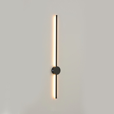 Modern Black Wall Sconce LED Lighting Linear Shape Wall Lighting Fixture